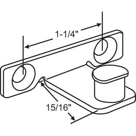 Strybuc Sash Lock Keeper E-Gard 50-883